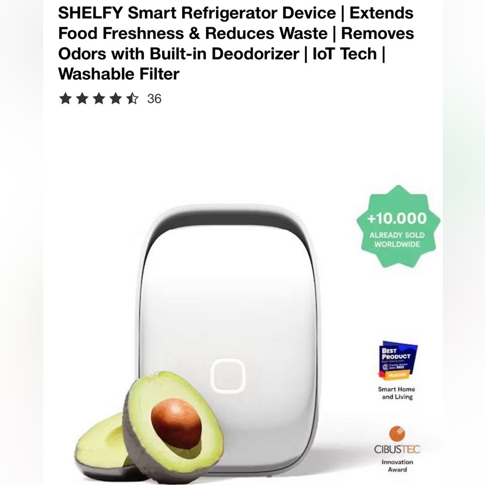 🔥 HOT DEAL New Shelfy Smart Refrigerator Device - Food Preserver -Waste Reducing